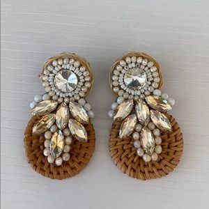 Beautiful white stone earring from st tropez